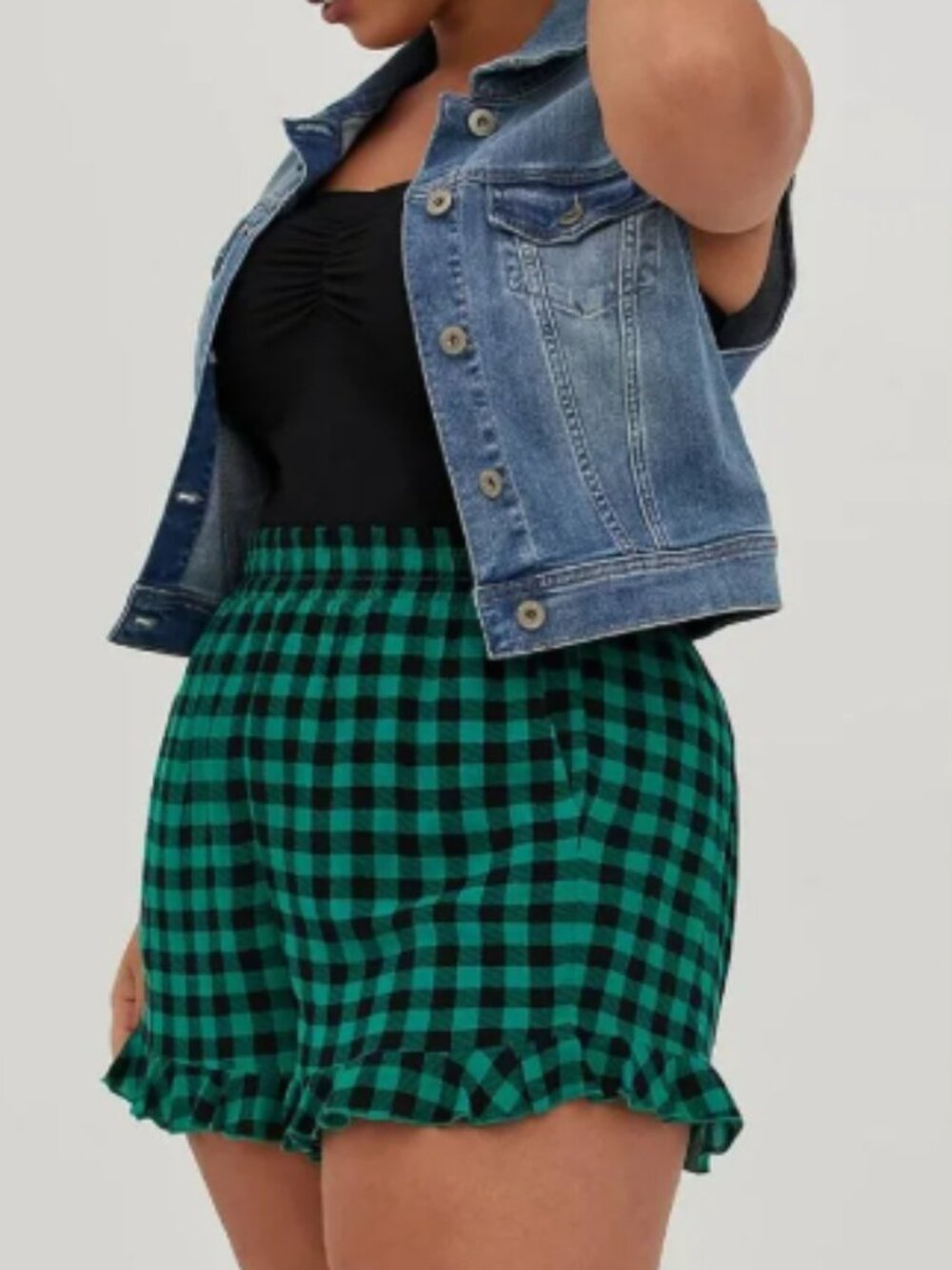 Torrid Ruffle Short with Front Pockets!